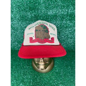 Vintage Moosehead Beer Canadian Lager Trucker Hat Snapback Cap Red Mesh Foam